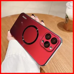 マグネット カメラ保護 ケース 強化ガラス 背面ケース グラデーションガラス Max スマホケース 男性 Pro 女性 シンプル 14 レンズカバー おしゃれ iPhone Magsafe充電対応 ストラップホール MagSafe対応 (iPhone14Pro