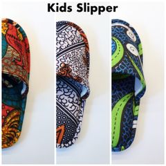 【Heiwa Slipper / 平和スリッパ】Kids Batik Slippers M (19cm〜20cm)【A〜C】/  キッズ ルームシューズ 室内履き バティック スリッパ