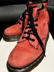 80年代リアルイングランド製Dr.Martens6EYELET希少カメリアレッド