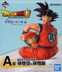 【中古】フィギュア 孫悟空＆孫悟飯 「一番くじ ドラゴンボール EX 地球を守る戦士たち」 MASTERLISE A賞 フィギュア