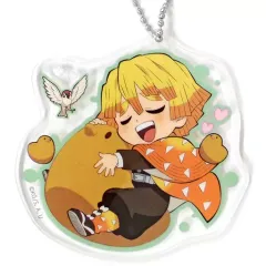 【中古】雑貨 [単品] 我妻善逸 アクリルチャーム 「鬼滅の刃 全集中展 ご当地SD アクリルチャームセット」 福岡会場限定