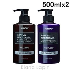クンダル KUNDAL ネイチャーシャンプー&プロテイントリートメント チェリーブロッサム 500ml x2 コフレ/セット [089492]