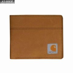 メンズ 財布 カーハート Carhartt 二つ折り財布 メンズ 財布 小銭入れ無し Saddle Leather Bifold Wallet  ブラウン　おしゃれ 誕生日 プレゼント ギフト