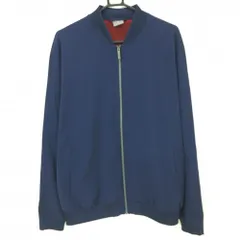 【超美品】プーマ ジャケットブルゾン ネイビー ロゴ刺しゅう メッシュ裏地 メンズ XL ゴルフウェア PUMA