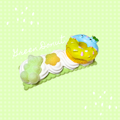 ホイップヘアピン♡ドーナツ グリーン 緑 かわいい スイーツ