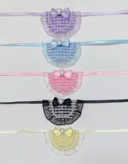 【No.130】10cm～16cm ぬいぐるみ用 スタイ フリル有り