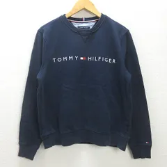 G■トミーヒルフィガー/TOMMYHILFIGER スウェットシャツ/トレーナー【M】紺/men's/92【中古】■