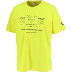 【新品】CONVERSE(コンバース) 吸汗速乾 半袖 バスケウェア メンズ プリントTシャツ　イエロー　CB211358-5200