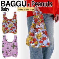 【新品】BAGGU x Peanuts エコバッグ ベビー サイズ トートバッグ スヌーピー ピーナッツコラボ バグゥ バグ バグー ショッピングバッグ マイバッグ 折りたたみ コンパクト 雑貨 ユニセックス