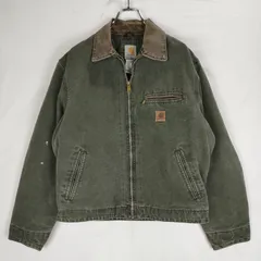 Carhartt デトロイトジャケッ トモスグリーン J97MOS USA製M Carhartt デトロイトジャケッ トモスグリーン J97MOS USA製M