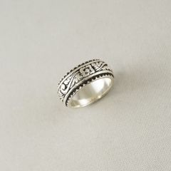 ZOCALO ソカロ シルバーリング USED品 Ivy Wide Ring アイビー・ワイド・リング・アンティーク 11号 指輪 アクセサリー X7151