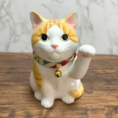 古瀬戸／招き猫／骨董／希少／縁起物／招き猫／アンティーク