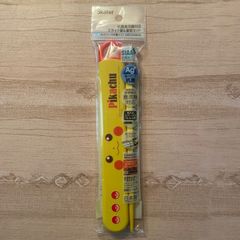 ピカチュウ　ピカチュウフェイス　日本製　抗菌食洗機対応　スライド箸＆箸箱セット