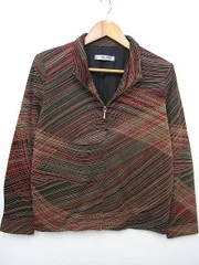 ④【送料無料】【新品未使用】ベストコレクション Best Collection ジップアップ ナイロンジャケット 和柄 ミセス ゆったり Mサイズ■L26849AWS24-10(990)(4)