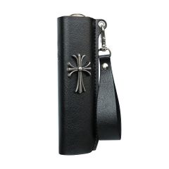iqos イルマi ケース レザー ストラップ付 クロス ブラック
