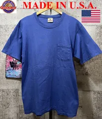 USA製 GOODWEAR ポケット Tシャツ 紺 M グッドウェア 米国製 アメリカ製