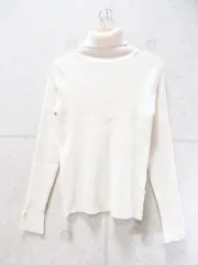 earth music&ecology アースミュージックアンドエコロジー リブニット タートルネック ホワイト Mサイズ 1B07L2C0800