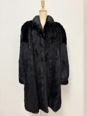 SAGAミンク ブラックファー ロングコート 120cm SAGAミンク ブラックファー ロングコート 120cm