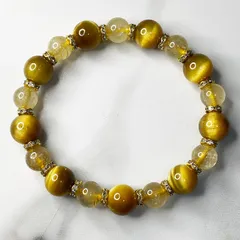 天然石ブラウンルチルブレス11.7大玉【新品未使用】一点限り最強金運ブラウン ブラウンルチルクォーツ 丸玉ブレス 11mm ブレスレット 数珠 針水晶