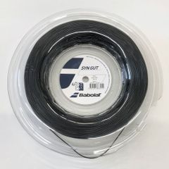 【訳アリ・新品・未使用】バボラ(SYN GUT) シン ガット 200Mロール 1.30mm 硬式テニス ナイロン モノフィラメントガット 243144 ブラック