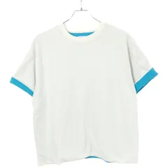 BOTTEGA VENETA ボッテガヴェネタ 23SS 2トーン クルーネックTシャツ ホワイト×ブルー S 702429 V16E0のサムネイル