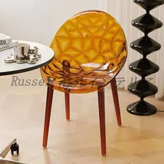 ダイニング チェア 北欧 デザイン 透明感 クリア SNS映え おしゃれ かわいい インテリア リビング チェア 食卓 椅子 ブラウン グレー