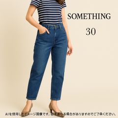 AB0497 SOMETHING サムシング デニムパンツ クロップド丈 ワイドシルエット レディース 春夏秋