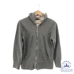 ☆美品 Mouthvalley パーカー ジップアップ フーディー 長袖 レディース 大きいサイズ グレー L 901-4598 送料無料 古着