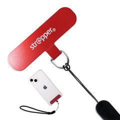 【在庫セール】スマホ (ディープレッド) ストラップ Strapper 落下防止 ストラッパー 携帯ストラップ 【モノマガジン掲載・NHKおはよう日本出演】 リストストラップ