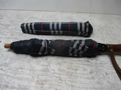 【中古】BURBERRY バーバリー メンズ紳士長傘 ブラック 内側ノバチェック 中古】BURBERRY バーバリー メンズ紳士長傘 ブラック 内側ノバ
