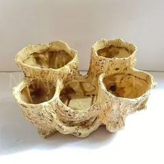 鹿児島県　天然木　オブジェ　置物　切り株 チーク切り株 【8】 オブジェ 自然素材 置き物 ナチュラル