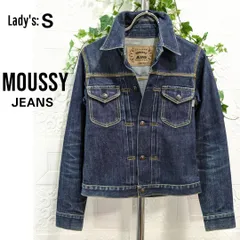 S■MOUSSY マウジー■ジージャン・デニム ジャケット■イエローステッチ ビンテージスタイル