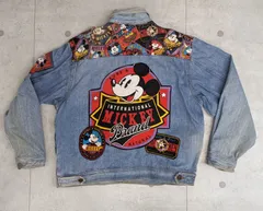 ディズニーヴィンテージ ミッキーデニムジャケット Gジャン MICKEY&CO ディズニー ヴィンテージ デニム ジャケット ミッキー