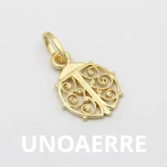 UNOAERRE ペンダントトップ ネックレスチャーム ウノアエレ 18金 ゴールド メダイ ネックレス チャーム