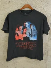 STRANGER THINGS 映画 ムービー Tシャツ 古着 ヴィンテージ Lサイズ ブラック メンズ used F-NEW452
