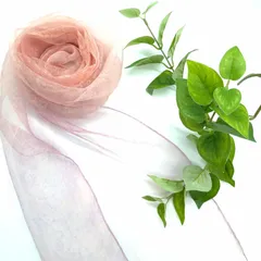 ピンク＆パープル 草木染めシルクジャガードストール 藍×桜染め