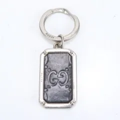 【新品未使用】GUCCI キーリング シルバー/黒 楽天市場】【未使用品】GUCCI グッチ Gロゴ 6連キーケース