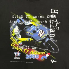 00年代 オランダTT MOTOGP  モーターサイクル レーシング プリントTシャツ バイク メンズ2XL 