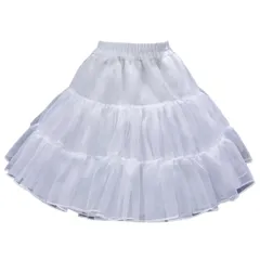 [Electric Circus] パニエ チュチュスカート ペチコート ボリューム スカート メイド ロリータ ゴスロリ ステージ 衣装 コスチューム ドレス用 (ホワイト) かっこいい かわいい おしゃれ 人気 ドレス [ホワイト] [Free Size]