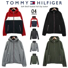 TOMMY HILFIGER トミーヒルフィガー  ソフトシェルフーデッドフルジップジャケット USモデル アメカジ ブルゾン ジャンパー メンズアウター 暖かい 軽量 ジャンパー ブルゾン ギフト プレゼント 【BLK/ブラック】【HGR/ヘザーグレー】