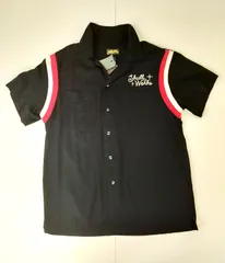 70.SKULL WORKS ボーリングシャツ size.M ブラック CROWS WORST 坊屋春道着用モデル【併売品】