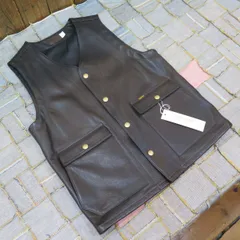 【週末迄】トロフィークロージングTROPHY CLOTHING☆レザーベスト美品 TROPHY CLOTHING(トロフィークロージング) レザーベスト Rancher