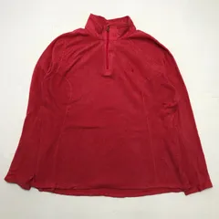 THE NORTH FACE ザ ノースフェイス POLAR TEC フリースハーフジップ レディースXL フィリピン製 レッド