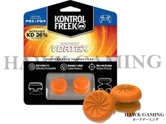 FPS フリーク Vortex PS4/5 コントローラー用 パフォーマンスサムスティック エイム精度向上 ハイライズ凸タイプ&ミッドライズ凹タイプ 2100-PS5 オレンジ