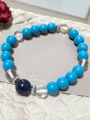 ラピスラズリ　ターコイズ　ブレスレット　天然石