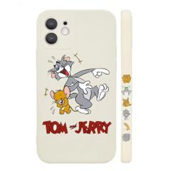【特価商品】シリコン 用 用 アイフォン15Plus カバー スマホケース 可愛い ケース White Plus iPhone15 トムとジェリー