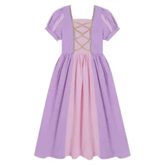 新品 ドレス キッズ プリンセスドレス ラプンツェル 女の子 お姫様 子供 なりきり ワンピース 仮装 子ども プリンセス ハロウィン コスプレ [monoii] 衣装