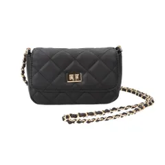 ☆ ブラック ☆ SILFIEL キルティング ミニショルダー ショルダーバッグ 小さめ キルティング 斜め掛けバッグ ミニバッグ チェーンベルト ショルダー レディース おしゃれ オシャレ かわいい エレガント 通勤 通学 バッグ カバン かばん シンプル