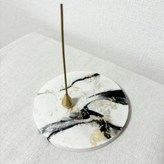 大理石デザイン お香立て インセンスホルダー