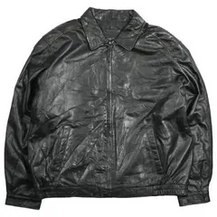 90s Croft&Barrow leather レザーブルゾン XL ブラック 90s Croft&Barrow leather レザーブルゾン XL ブラック 90s